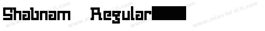 Shabnam Regular字体转换